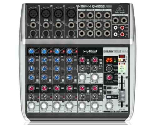 hyra ljudbord stockholm behringer xenyx qx1202usb