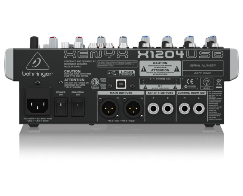 mixerbord behringer xenyx x1204usb